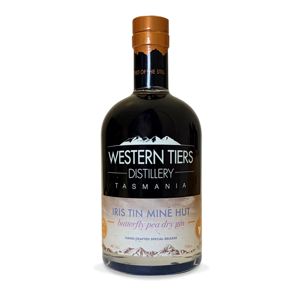 Iris Tin Mine Hut Butterfly Pea Dry Gin